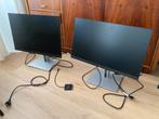 Twee monitoren / beeldschermen - Hewlett Packard - HP E24uG4, Computers en Software, Desktop Pc's, Ophalen, Zo goed als nieuw