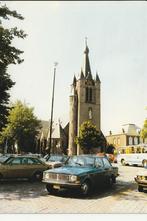 VALKENSWAARD SINT NICOLAAS KERK VOLVO E.A. AUTO'S TOURINGCAR, Verzamelen, Ansichtkaarten | Nederland, Ophalen of Verzenden, 1980 tot heden