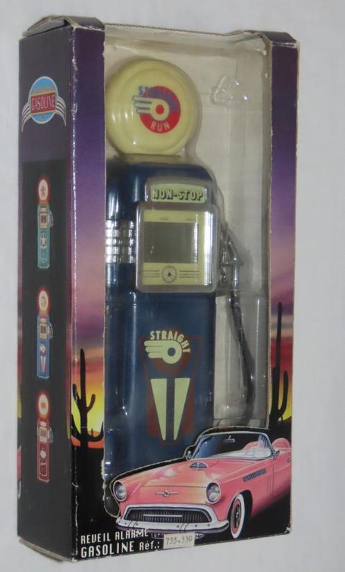 Vintage Reveil wekker  Gasoline / benzinepomp, Witgoed en Apparatuur, Wekkers, Zo goed als nieuw, Digitaal, Verzenden