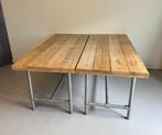 Steigerhout bureau 180x76cm (2 stuks), Ophalen, Gebruikt, Bureau
