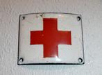 Emaille plaatje embleem Rode Kruis, Verzamelen, Militaria | Tweede Wereldoorlog, Verzenden, Overige soorten, Nederland, Embleem of Badge