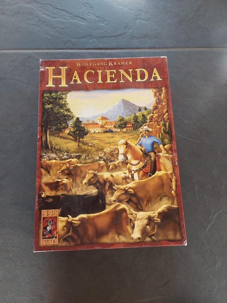 Bordspel - Hacienda bordspel in nette staat, Hobby en Vrije tijd, Gezelschapsspellen | Bordspellen, Gebruikt, Een of twee spelers