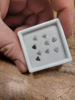 Mix van diamant plakjes, Sieraden, Tassen en Uiterlijk, Edelstenen, Ophalen of Verzenden, Zo goed als nieuw