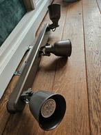 Ikea HEKTAR plafondlamp, bronze, 3 spotjes, Ophalen of Verzenden, Zo goed als nieuw