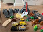Playtive Houten Treinbaan - Dino & Brandweer Set, Ophalen, Gebruikt