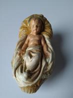 kindje Jezus in kribbe, beeldje van gips, Ophalen of Verzenden, Gebruikt