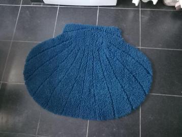 superleuke vintage badkamermat, vorm van een schelp + wc mat beschikbaar voor biedingen
