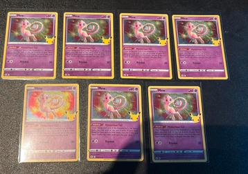 7x Mew Holo Celebrations beschikbaar voor biedingen
