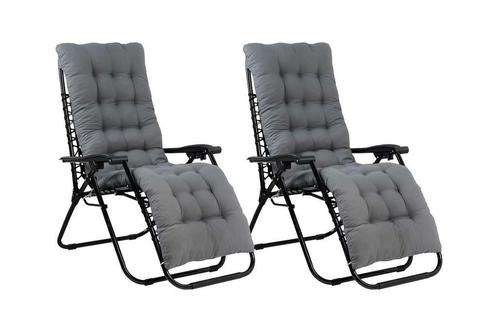 Feel Furniture – Buiten ligstoel – verstelbaar – met kussen, Tuin en Terras, Ligbedden, Nieuw, Inklapbaar, Verstelbaar, Ophalen