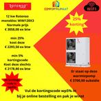 12 kw warmtepomp 25% + 5% korting subsidie is € 3700,00, Overige typen, Nieuw, Minder dan 60 cm, Ophalen of Verzenden