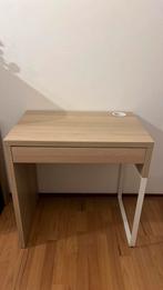 IKEA Micke bureau eiken, Huis en Inrichting, Ophalen, Zo goed als nieuw, Bureau