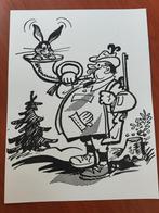 Humor jacht jagers zwart/ wit prent poster 30/40 cm, Ophalen of Verzenden, A1 t/m A3