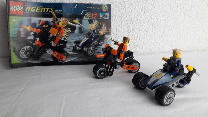 Lego Agents 8967 vlucht van Goldtooth, Kinderen en Baby's, Speelgoed | Duplo en Lego, Zo goed als nieuw, Lego, Complete set, Ophalen of Verzenden