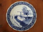 Petrus Regout Maastricht Delfts blauw wandbord G. Poggenbeek, Antiek en Kunst, Ophalen of Verzenden
