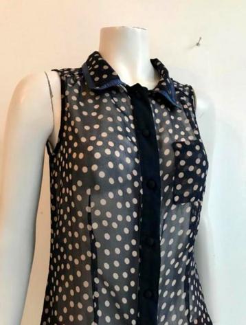 King Louie Blouse - Stippen Blauw - Maat M beschikbaar voor biedingen