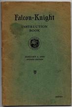 Falcon Knight instruction manual 1928 auto, Ophalen of Verzenden