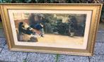 Prent Beethoven in originele lijst, Antiek en Kunst, Ophalen of Verzenden