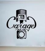 Grote muursticker Garage zwart (70x70cm), Ophalen of Verzenden, Nieuw