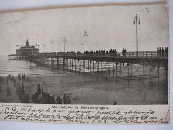 Oude ansichtkaart Wandelpier Scheveningen 1901 beschikbaar voor biedingen