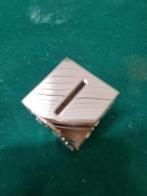 -	Spaarpot voor baby verzilverd vintage, Verzamelen, Retro, Ophalen of Verzenden