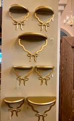 Leuke gouden schapjes met strik, 2 maten, wand deco, Ophalen of Verzenden, Zo goed als nieuw