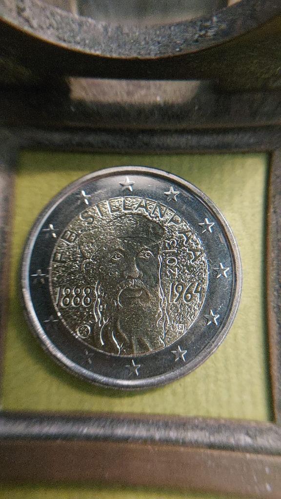 Finland. 2 euro 2013. Sillanpää, Postzegels en Munten, Munten | Europa | Euromunten, Losse munt, 2 euro, Finland, Ophalen of Verzenden