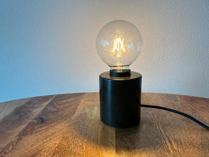 Tafellamp MARKFROST / MOLNART E-27 Zwart, Huis en Inrichting, Lampen | Tafellampen, Nieuw, Minder dan 50 cm, Glas, Ophalen