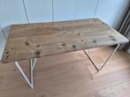 Bureau / eettafel met Backaryd (Ikea) poten en houten blad, Huis en Inrichting, Bureaus, Ophalen, Zo goed als nieuw, Bureau