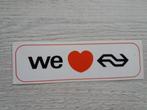 sticker We houden van de NS, Verzamelen, Ophalen of Verzenden, Zo goed als nieuw, Bedrijf of Vereniging