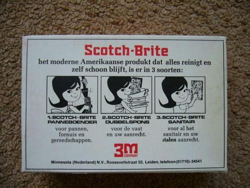Scotch Brite panneboender uit de jaren 60 - 70, Verzamelen, Merken en Reclamevoorwerpen, Nieuw, Ophalen of Verzenden
