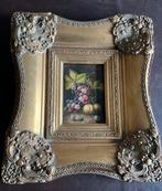 Klassiek Stilleven Schilderij met Fruit in Gouden Lijst, Ophalen of Verzenden