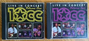 CD 10CC - Live in concert Volume one and two (2 CD's)