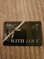 Cadeaukaart Siebel juweliers twv €134,01, Eén persoon, Cadeaubon