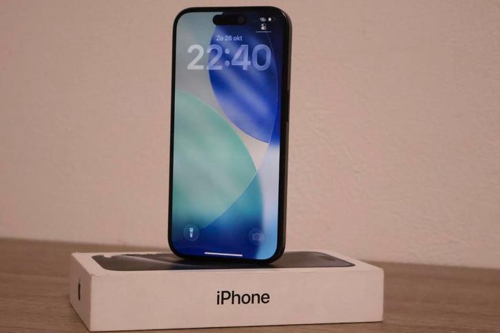 Apple iPhone 15 Pro 128GB TitaniumBlauw, Telecommunicatie, Mobiele telefoons | Apple iPhone, Zo goed als nieuw, 128 GB, Zonder abonnement