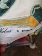 lap stof groen en geel tinten met patroon, Ophalen of Verzenden