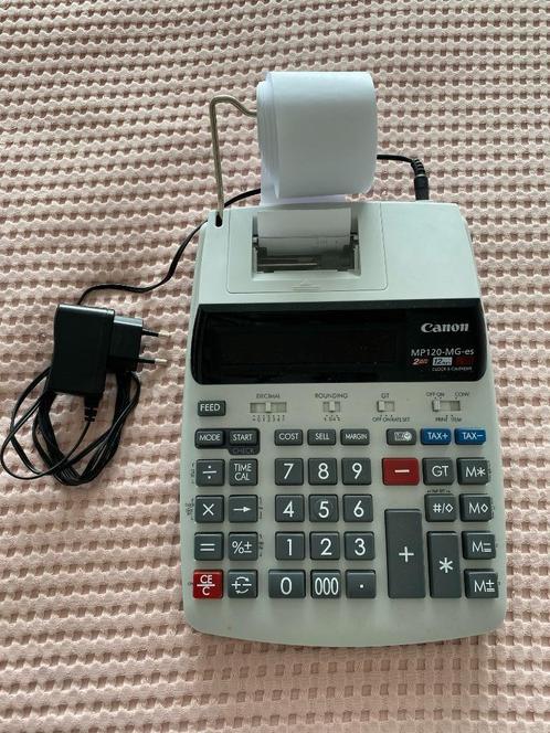 Canon bureaucalculator MP120-MG-es met printrol, Diversen, Rekenmachines, Zo goed als nieuw, Ophalen of Verzenden
