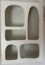 Xenos Zaha Vakkenkast Wandkastje Wit 5 Vakken Organisch, Huis en Inrichting, Ophalen, Zo goed als nieuw, Minder dan 150 cm, Minder dan 25 cm