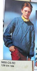 Breien 2 patronen voor mooie jongenstruien, Verzenden, Zo goed als nieuw, Breien of Haken, Patroon of Boek