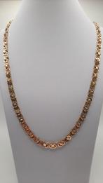 Gouden platte koningsketting 14kt, Www.bredajuwelier.nl, Nieuw, Ophalen of Verzenden, Www.bredajuwelier.nl