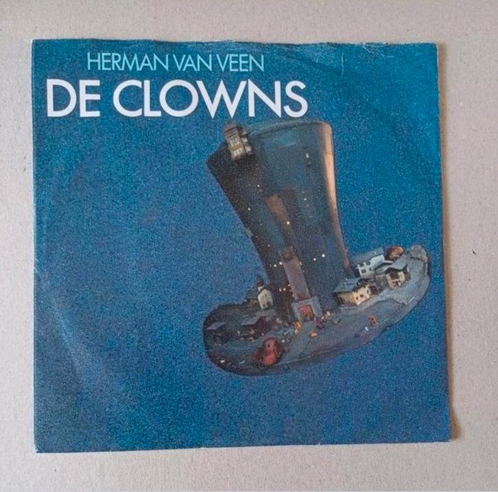 Herman Van Veen  - De Clowns, Cd's en Dvd's, Vinyl Singles, Gebruikt, Single, Pop, 7 inch, Ophalen of Verzenden