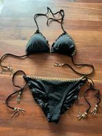 bikini dames bikini zwart met kraaltjes magic hands boutique, Bikini, Ophalen of Verzenden, Magic hands boutique, Zo goed als nieuw