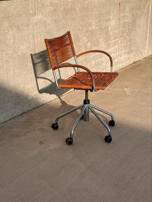 BONACINA Miss B bureaustoel design TITO AGNOLI leder leer, Huis en Inrichting, Bureaustoelen, Gebruikt, Ophalen of Verzenden