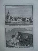 393-394 / Enkhuizen nieuwe Weeshuis en Blaauwepoort, Antiek en Kunst, Kunst | Etsen en Gravures, Ophalen of Verzenden