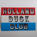 Leuke oude sticker.  HOLLAND DUCK CLUB., Verzamelen, Ophalen of Verzenden, Zo goed als nieuw, Overige typen