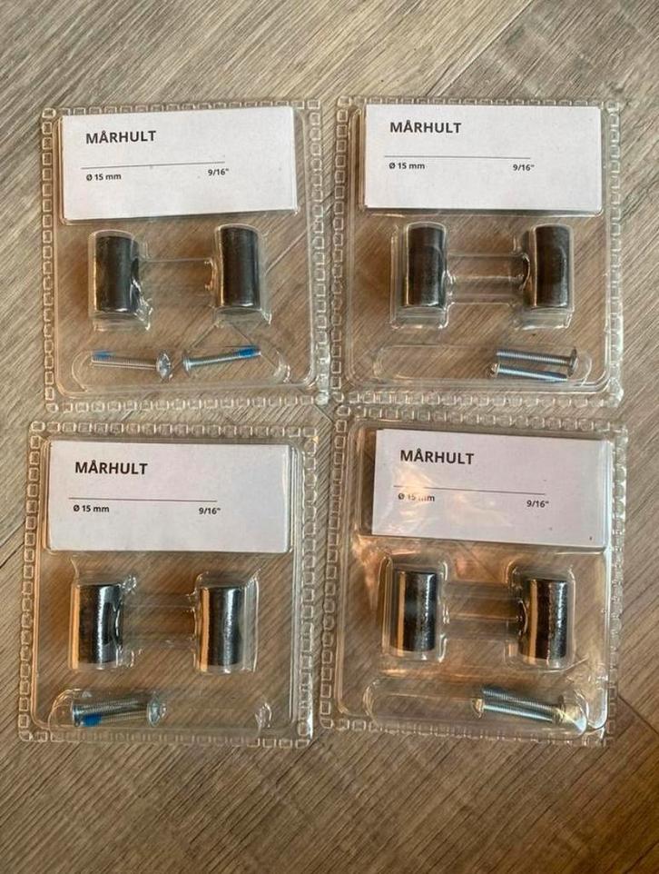 IKEA MÅRHULT kastknoopjes - 4 x 2 stuks, Huis en Inrichting, Woonaccessoires | Kapstokken, Nieuw, Wandhaken, Minder dan 100 cm