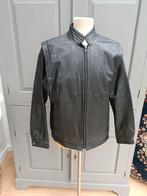 Zwarte leren jas - Maat 40, Ophalen of Verzenden, Gedragen, Zwart