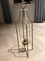 2 gouden kandelaars kerst decoratie, Huis en Inrichting, Woonaccessoires | Zuilen en Pilaren, Ophalen, Zo goed als nieuw