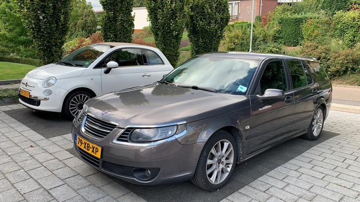 Saab 9-5 2.3 T Sport Estate 2007 Grijs, Auto's, Saab, Particulier, Saab 9-5, Benzine, D, Stationwagon, Handgeschakeld, Origineel Nederlands