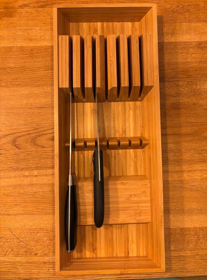 Bestekbak van bamboe, Huis en Inrichting, Keuken | Keukenbenodigdheden, Zo goed als nieuw, Ophalen