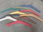 10 vintage/ retro SKAI leer kledinghangers (5), Kleding | Dames, Kledinghangers, Ophalen of Verzenden, Nvt, Nvt, Hout